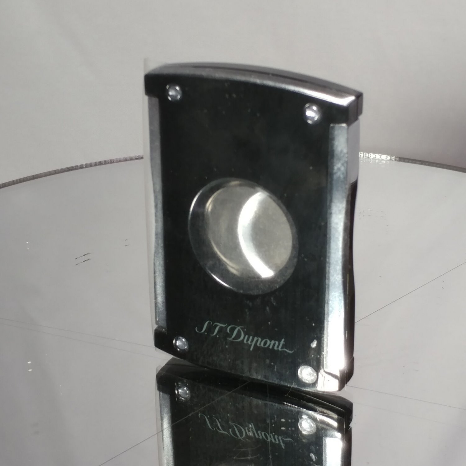 MAXIJET CIGAR CUTTER BLACK LACQUER & CHROME  Model :  003265 NIB