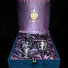 Faberge Crystal Gatchina Palace Etched Carafe Decanter & Glass NIB