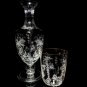 Faberge Crystal Gatchina Palace Etched Carafe Decanter & Glass NIB