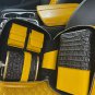 Brizard and Co Genuine Black Caiman and Yellow Leather Traveler Case