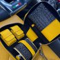 Brizard and Co Genuine Black Caiman and Yellow Leather Traveler Case
