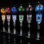 Faberge Xenia Crystal Colored Flutes set of 6