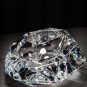 Baccarat Diamond Cut Crystal Ashtray  (France)  6 1/2 ' x 1 3/4"  x 3 1/4"