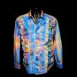 Robert Graham Wallne Colorful Long Sleeve - Men's Medium Button Down Classic Fit