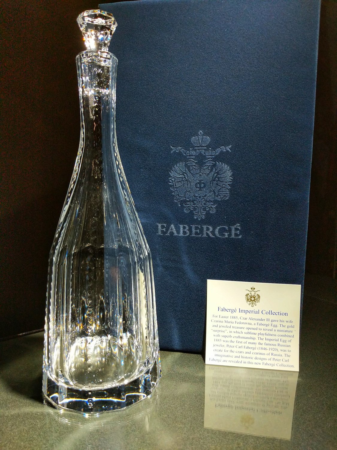 Faberge Crystal Decanter