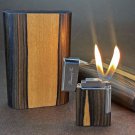 Brizard and Co Case and Ziricote matching dual flame Lighter NIB