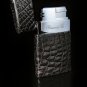 Brizard and Co Genuine Black Caiman Leather Lighter NIB