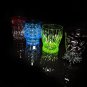 Faberge Atelier Crystal Colored Old Fashion Glasses  NIB