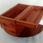 Cedar Wooden Storage Box 8 1/4 " L x 3 7/8" W x 4" H