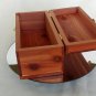 Cedar Wooden Storage Box 8 1/4 " L x 3 7/8" W x 4" H