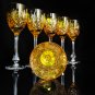Faberge  Odessa Yellow Gold  Crystal Colored Glasses