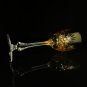 Faberge Odessa Gold Yellow Crystal Wine Glass. 8 3/8" by 3"