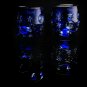 Faberge Galaxy Blue Crystal Shot Glasses in the original presentation case