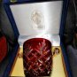 Faberge Odessa Ruby Red Crystal Ice Bucket