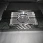 Carbon Fiber Ashtray with Clear Glass Insert 10.5" L x 6" W x 1.25" H. #5682