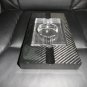 Carbon Fiber Ashtray with Clear Glass Insert 10.5" L x 6" W x 1.25" H. #5682