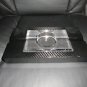 Carbon Fiber Ashtray with Clear Glass Insert 10.5" L x 6" W x 1.25" H. #5682