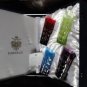 Faberge Crystal Colored Double Glasses NIB