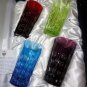 Faberge Crystal Colored Double Glasses NIB