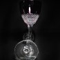 Faberge Firenze Black Crystal Goblet Glasses Set of 2