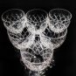 Faberge Clear Crystal Goblet Glasses Set of 6