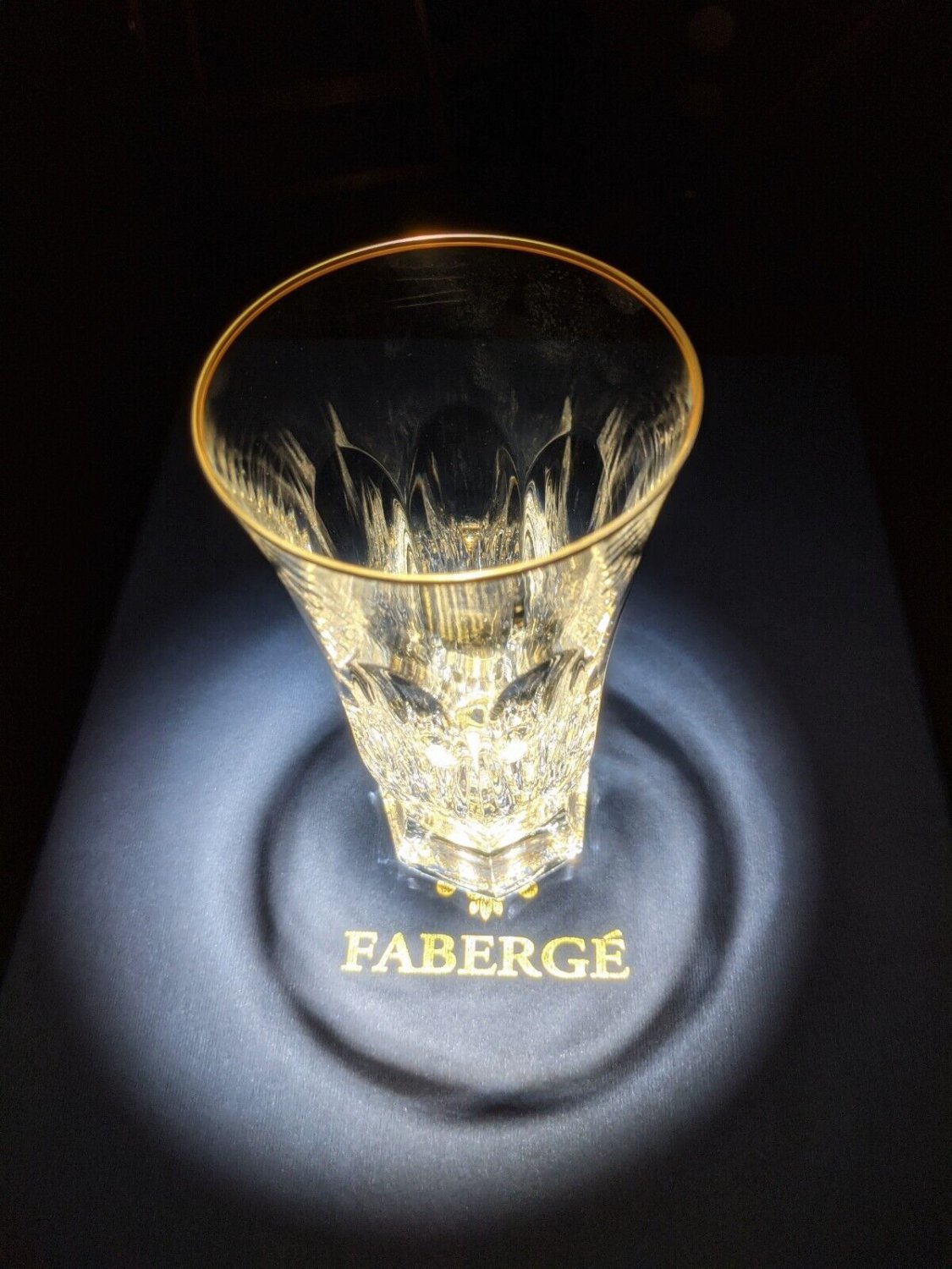 Faberge Aurora Highball Glass   5 3/4" H X 3 1/4"