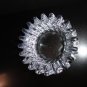 Heavy Clear Glass Sprocket Ashtray 5.5" Diameter by 2" H