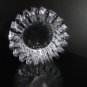 Heavy Clear Glass Sprocket Ashtray 5.5" Diameter by 2" H