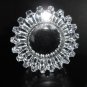 Heavy Clear Glass Sprocket Ashtray 5.5" Diameter by 2" H