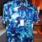Robert Graham SUN SPOTS Blue Print Short Sleeve Button-Down Shirt Size 2XL NEW