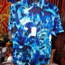 Robert Graham SUN SPOTS Blue Print Short Sleeve Button-Down Shirt Size XL