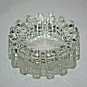 Heavy Glass Sprocket  Ashtray Measures 4.75" x 2 " H