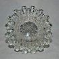 Heavy Glass Sprocket  Ashtray Measures 4.75" x 2 " H