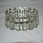 Heavy Glass Sprocket  Ashtray Measures 4.75" x 2 " H