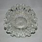 Heavy Glass Sprocket  Ashtray Measures 4.75" x 2 " H