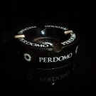 Perdomo Black and Gold Ceramic Large Cigar Ashtray 9" Diameter NIB
