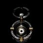 Perdomo Black and Gold Ceramic Large Cigar Ashtray 9" Diameter NIB