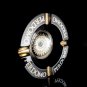 Perdomo Black and Gold Ceramic Large Cigar Ashtray 9" Diameter NIB