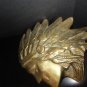 brass  Indian head wall plaque