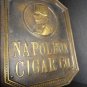 NAPOLEON CIGAR CO Antique Bronze Ad Sign Plaque Store Display PRICE BROS CHICAGO