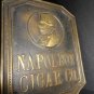 NAPOLEON CIGAR CO Antique Bronze Ad Sign Plaque Store Display PRICE BROS CHICAGO