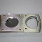 Elie Bleu Cigar Cutter Polished Gold tone Satin Stainless Steel  EBC1005 NIB