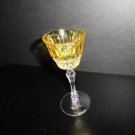 Faberge Xenia Yellow Gold Crystal Cordial Liqueur Glass 6" Tall