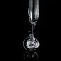 Faberge Clear Crystal Champagne Flutes NIB