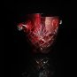 AJKA ODESSA RUBY RED CRYSTAL champagne ICE BUCKET approx 5.5"H