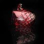 AJKA ODESSA RUBY RED CRYSTAL champagne ICE BUCKET approx 5.5"H