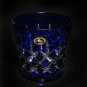 AJKA Arabella Cobalt Blue Crystal Ice Bucket with Whiskey Glasses