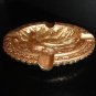 Antique Art Nouvea Brass Ashtray - Solid Brass Ornate Ashtray