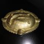 Antique Art Nouvea Brass Ashtray - Solid Brass Ornate Ashtray