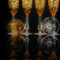 Faberge Odessa Yellow Gold Champagne Flutes NIB